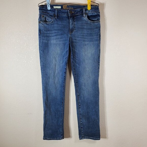 Kut From the Kloth Katy Boyfriend Womens Size 8 Mid-Rise Blue Denim Jeans - Picture 1 of 16